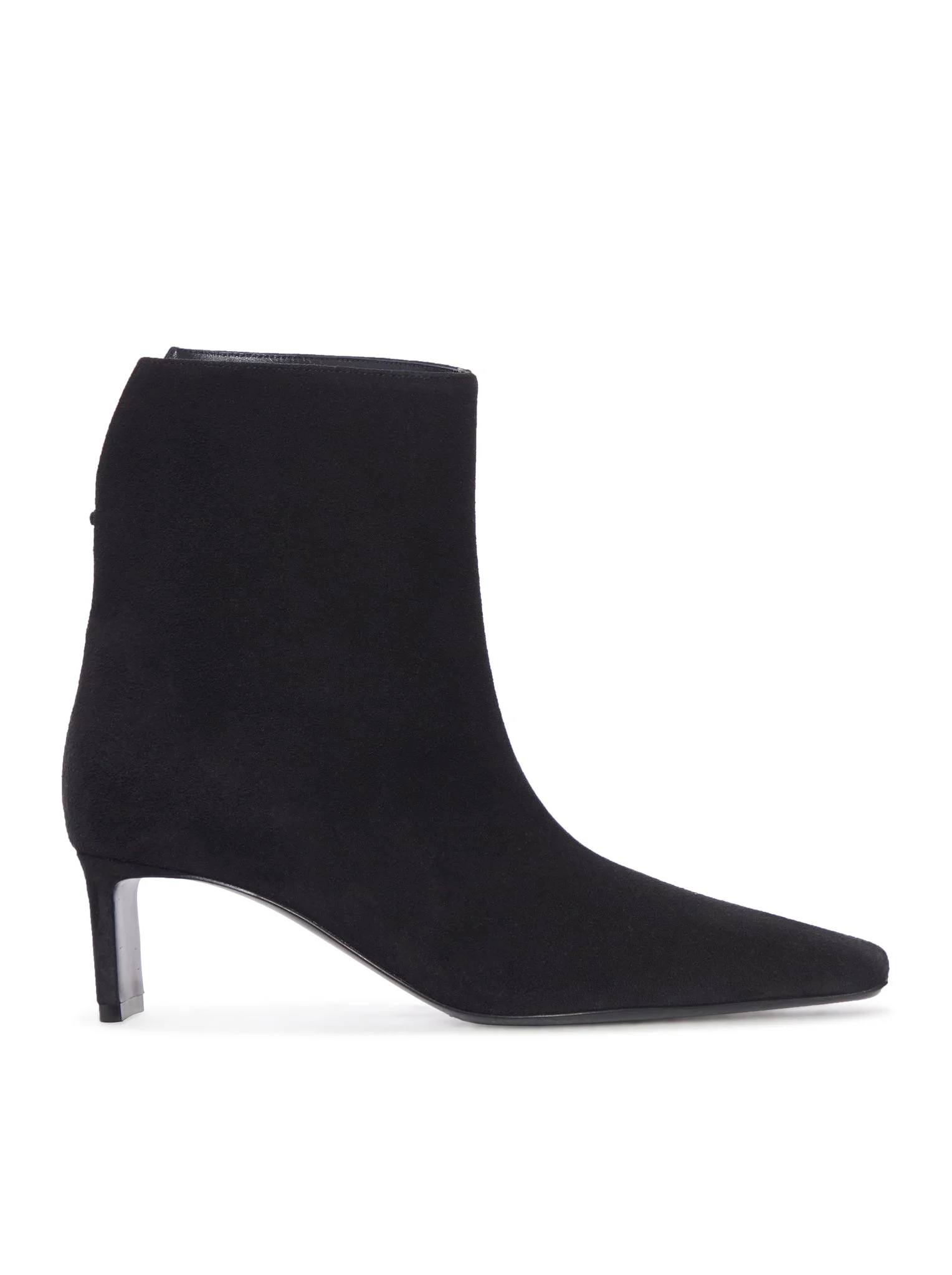 BLACK SUEDE ANKLE BOOTS - 1