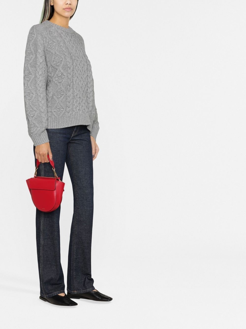 chunky-knit long-sleeve jumper - 3