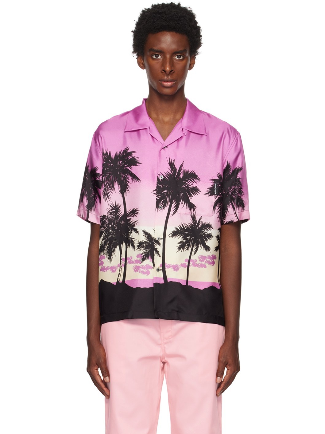 Purple & Black Sunset Shirt - 1