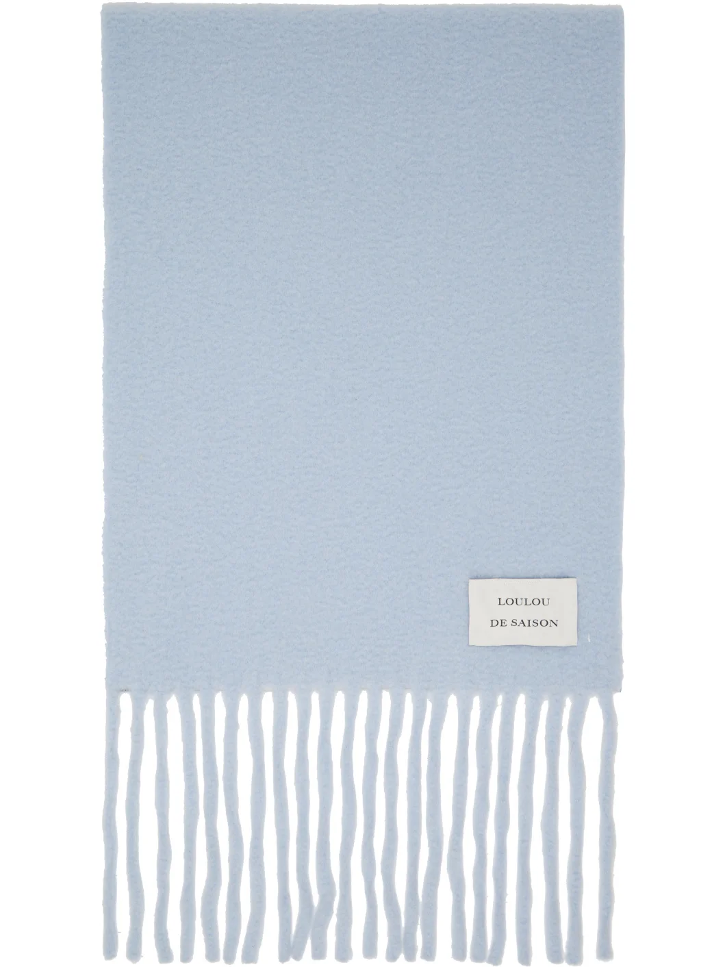 Blue SANTO LDS Alpaca Scarf - 1