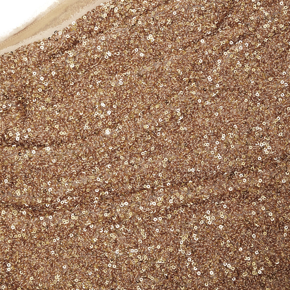 Gold Sequin Asymmetric Top - 5