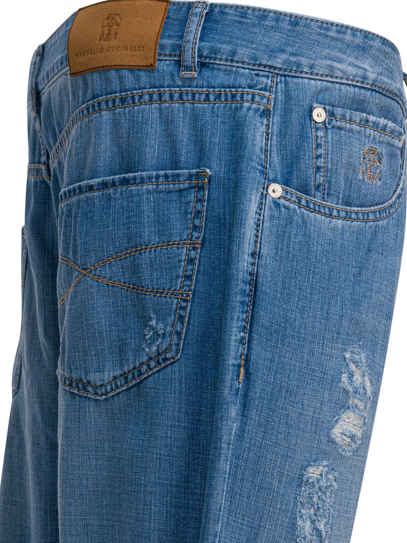 Five-Pocket Leisure Fit Jeans Light Blue - 4