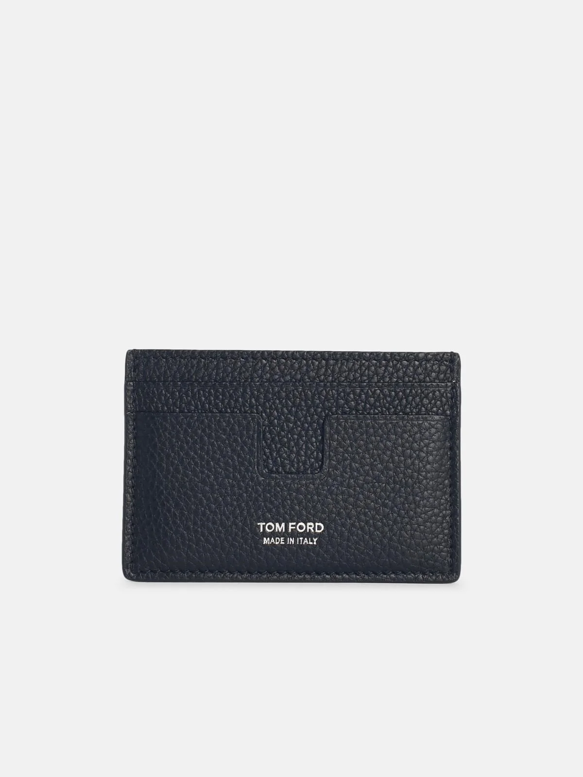 BLACK LEATHER CARDHOLDER - 1