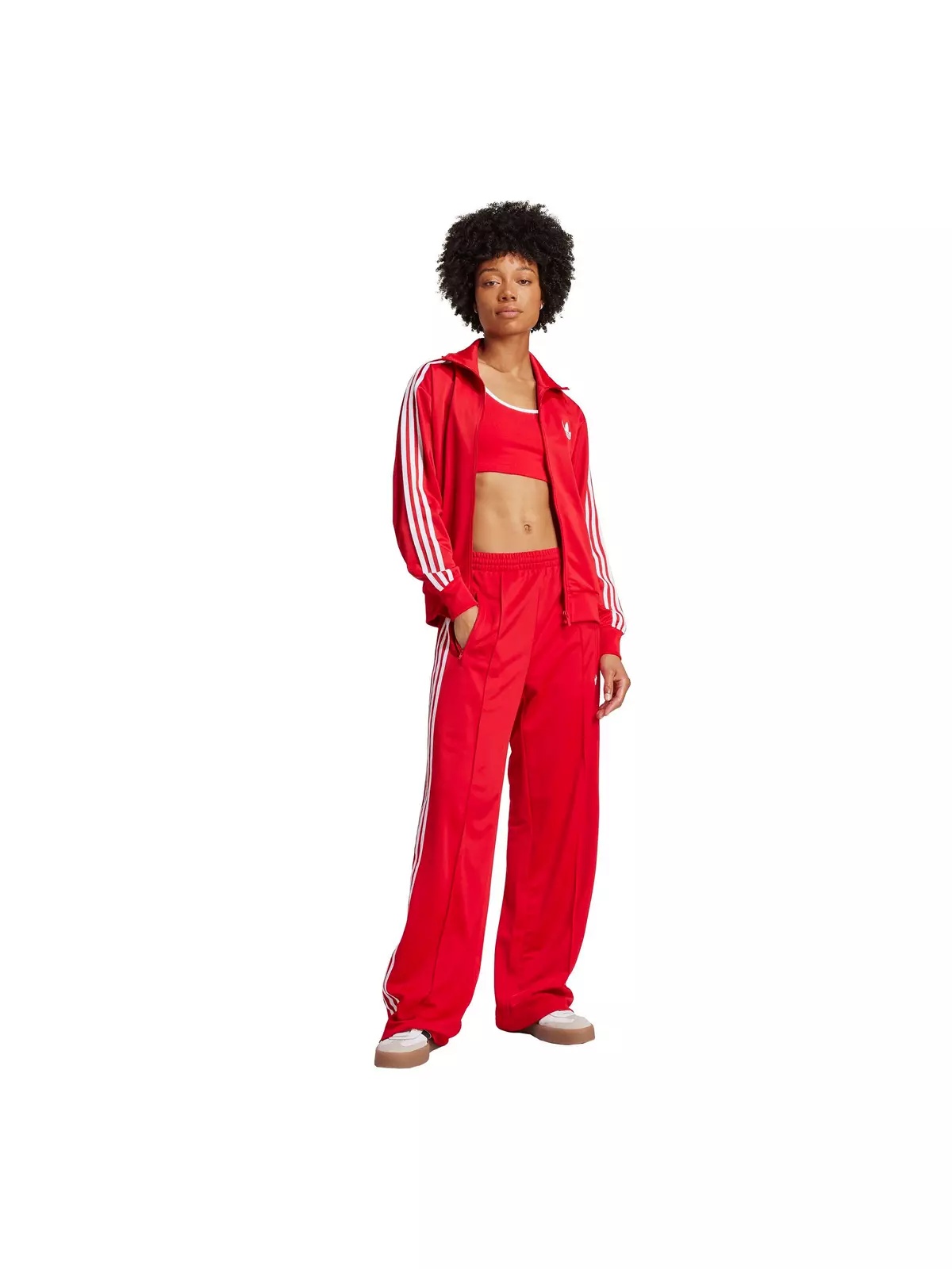 Originals Women's Adicolor Classic Firebird Loose Track Top -Red/White - 5