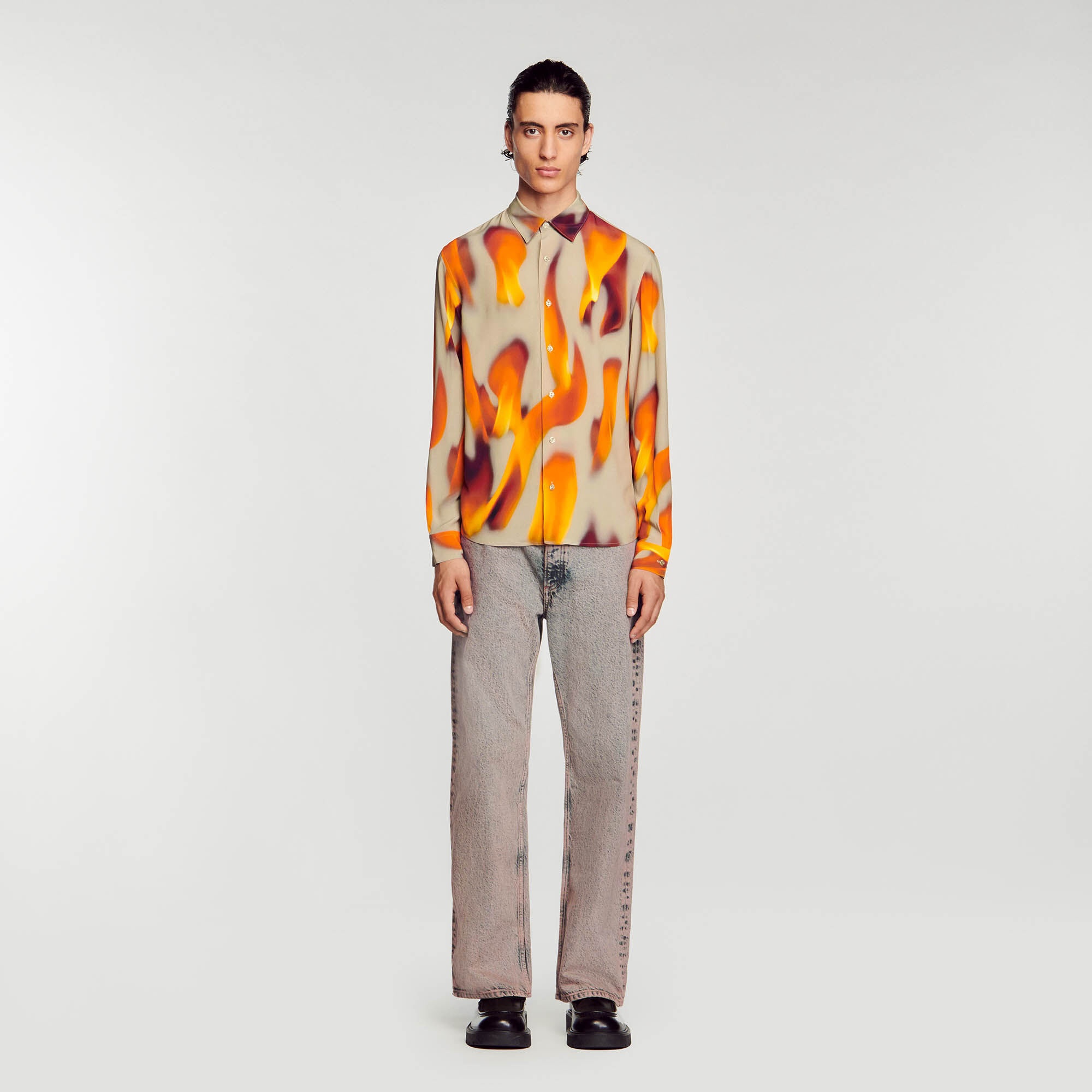 FLAME PATTERN SHIRT - 3