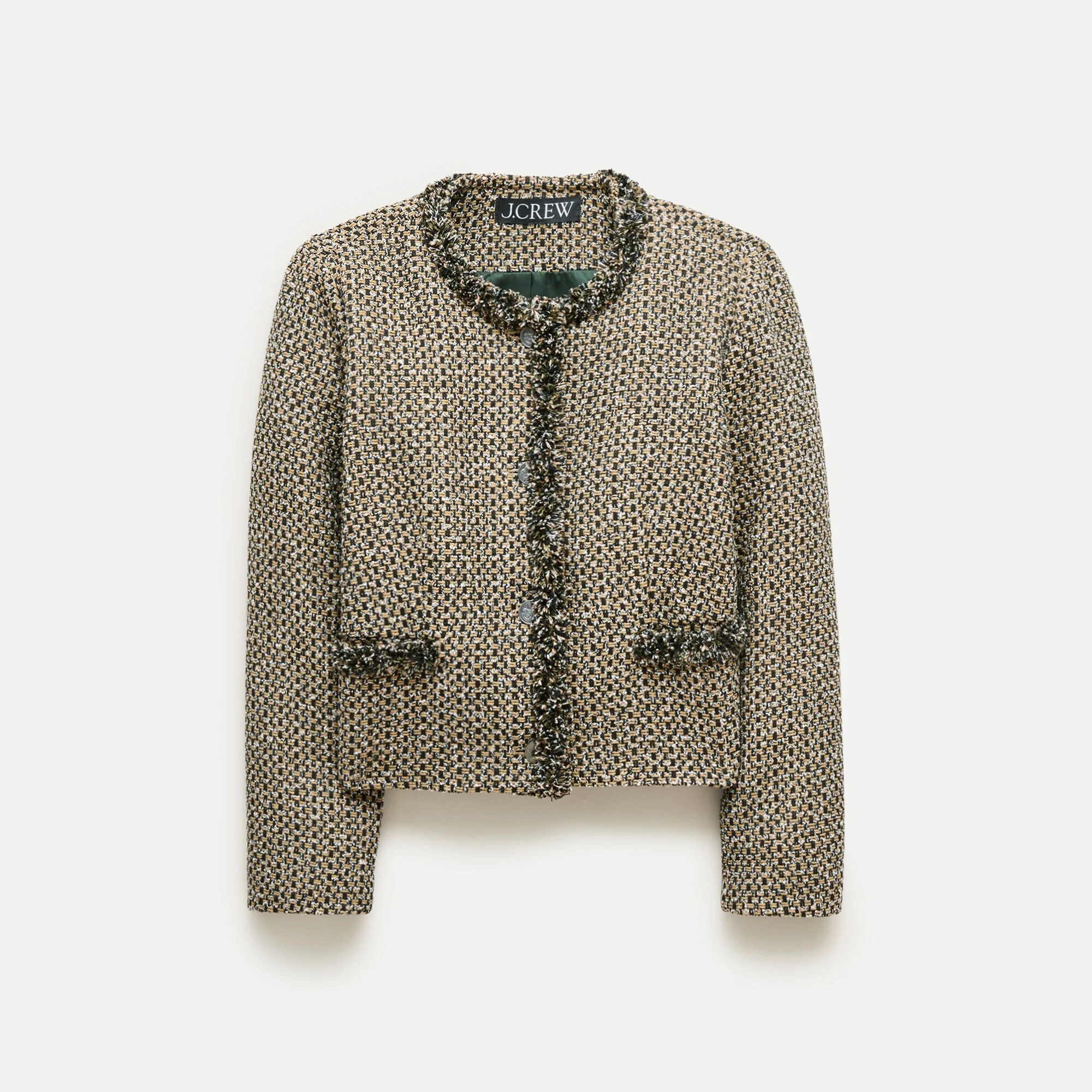 Lady jacket in textured Italian tweed - 1