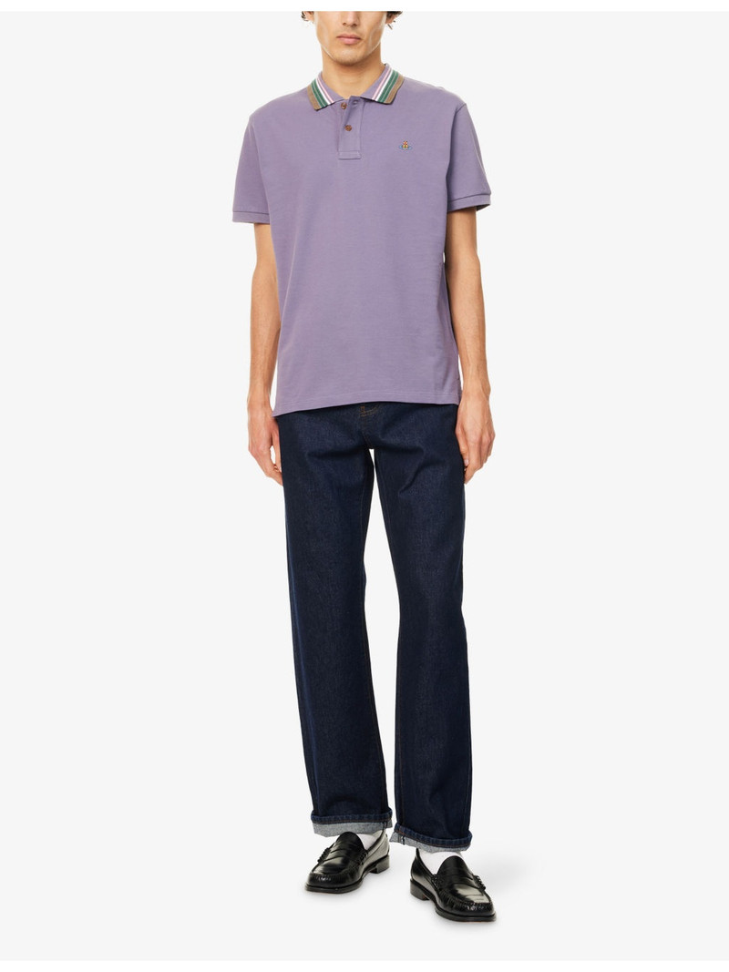 Vivienne Westwood Classic Embroidered-Logo Polo Top outlook
