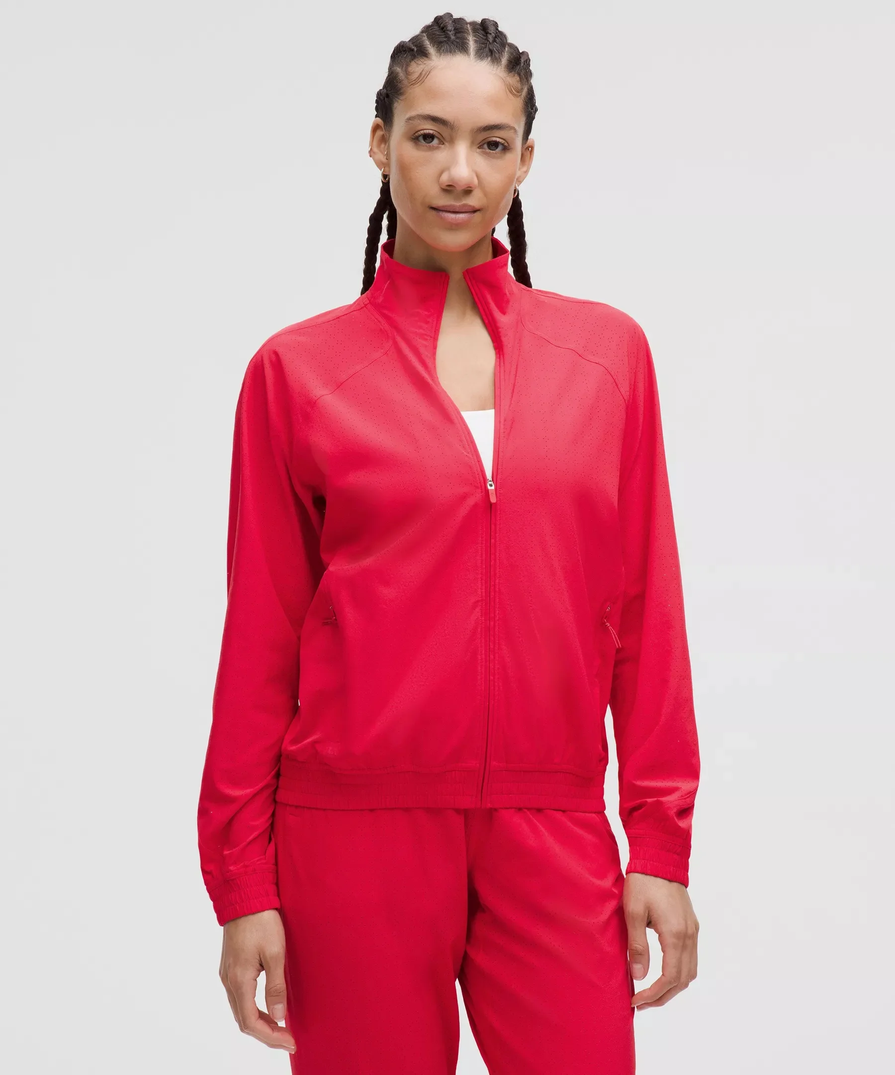 Adapted State Perforated Track Jacket - 1