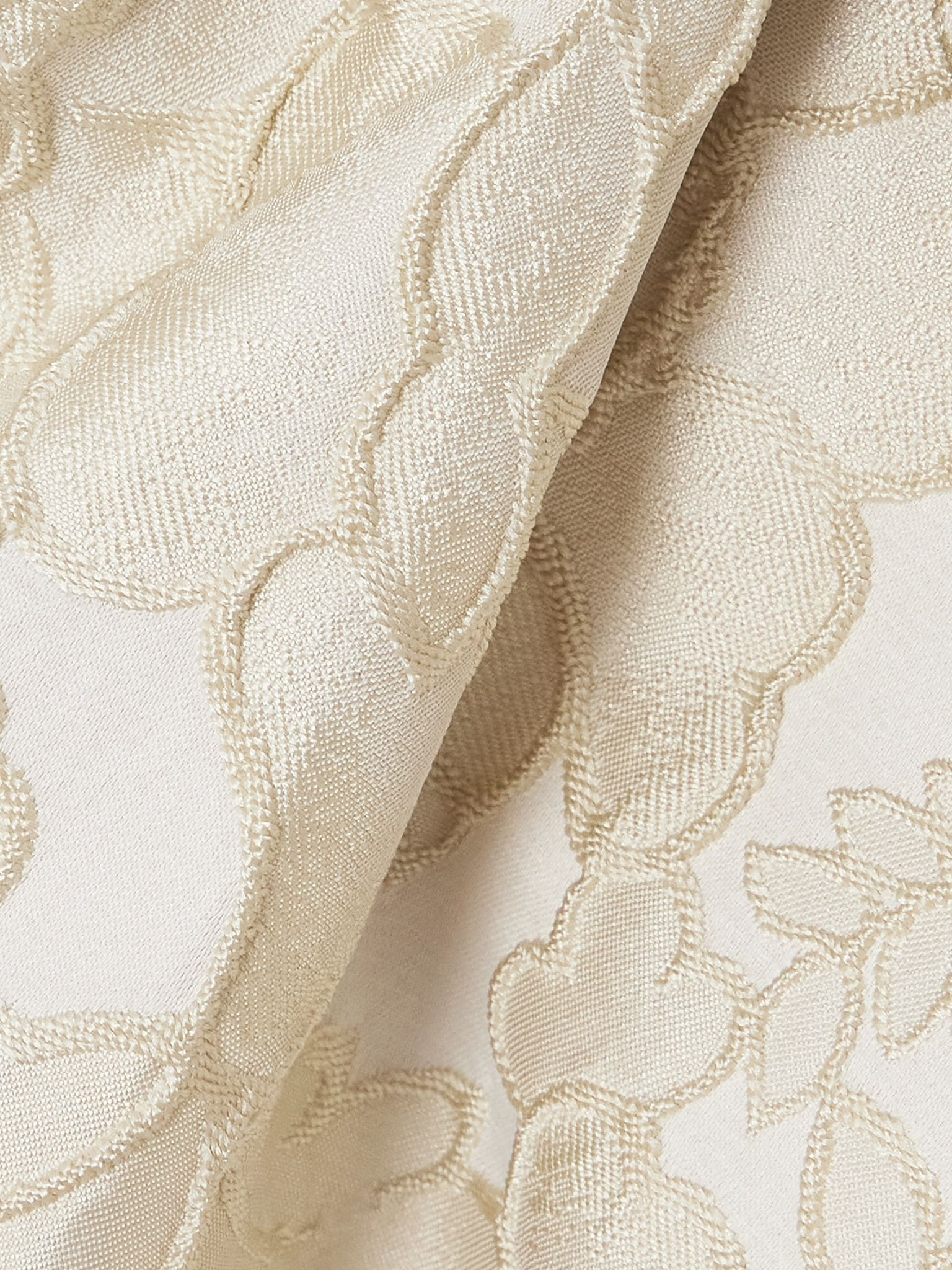 Satine floral-jacquard matelassé peplum camisole Cream - 4