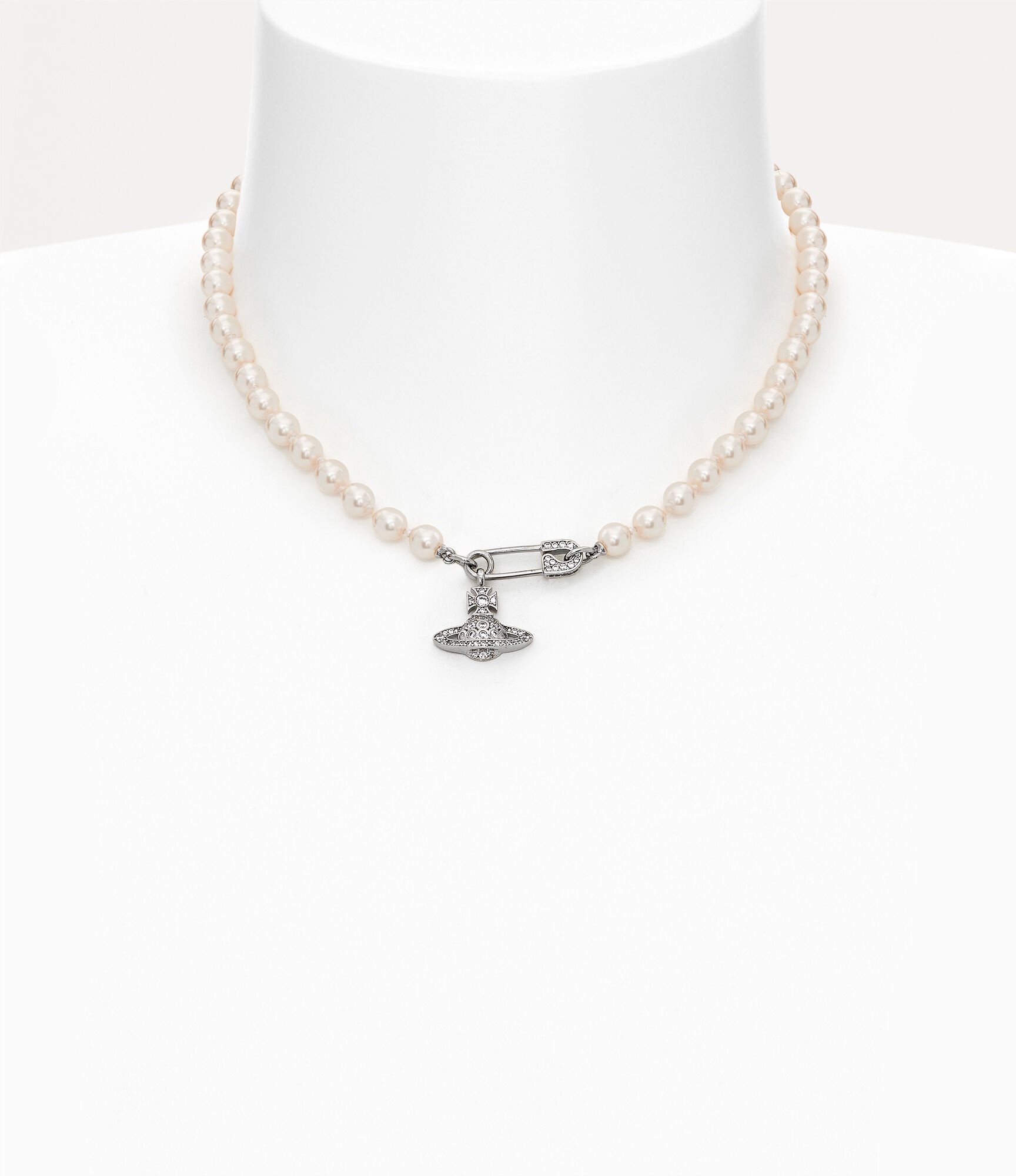 Vivienne Westwood Lucrece Safety Pin Necklace