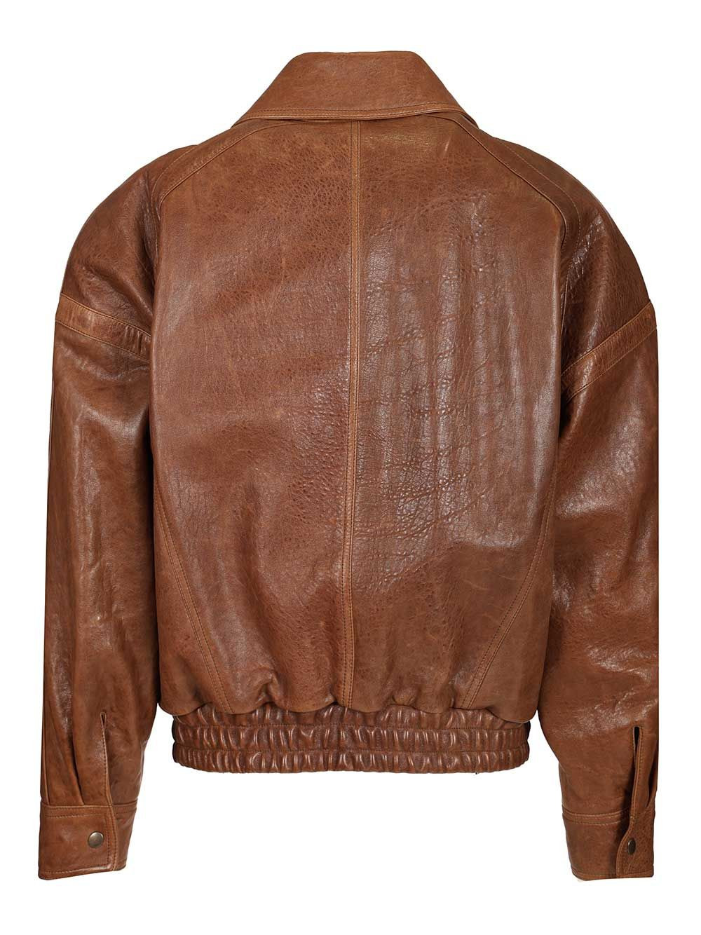 Leather Jacket Jackets Brown - 2