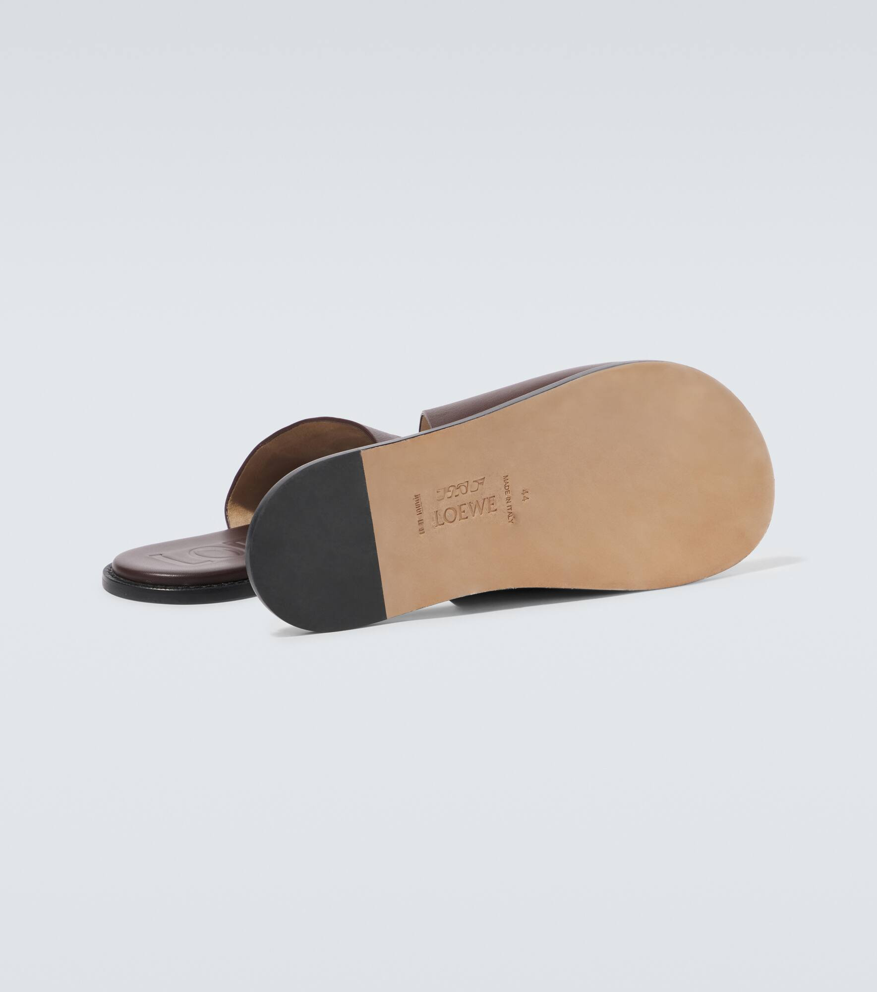 Paula's Ibiza Flex Anagram leather slides - 7