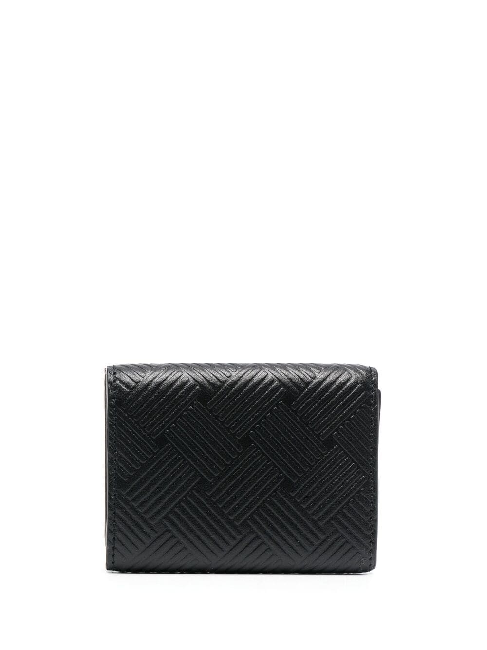 textured-finish snap-fastening wallet - 2