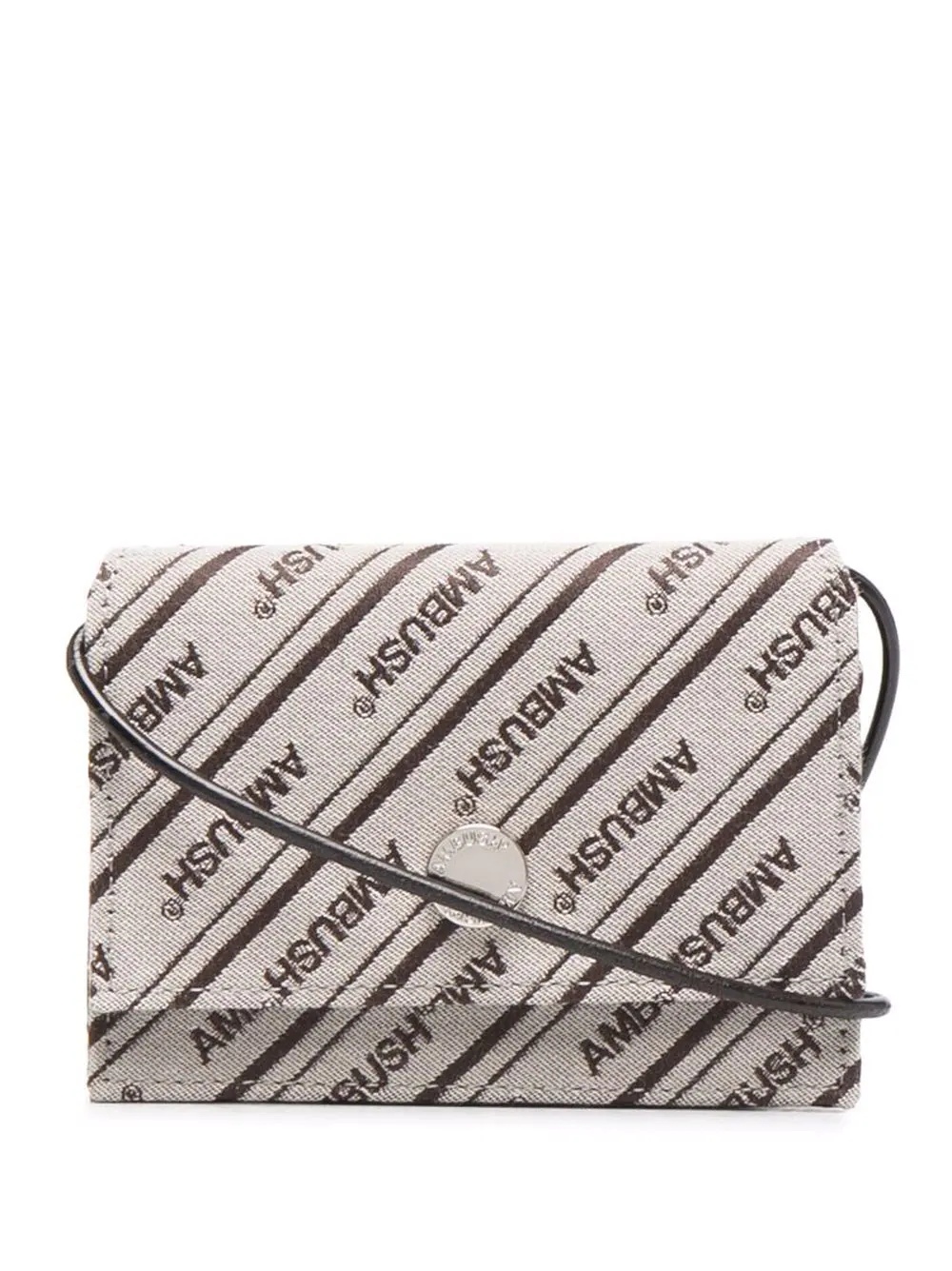 striped logo wallet - 1