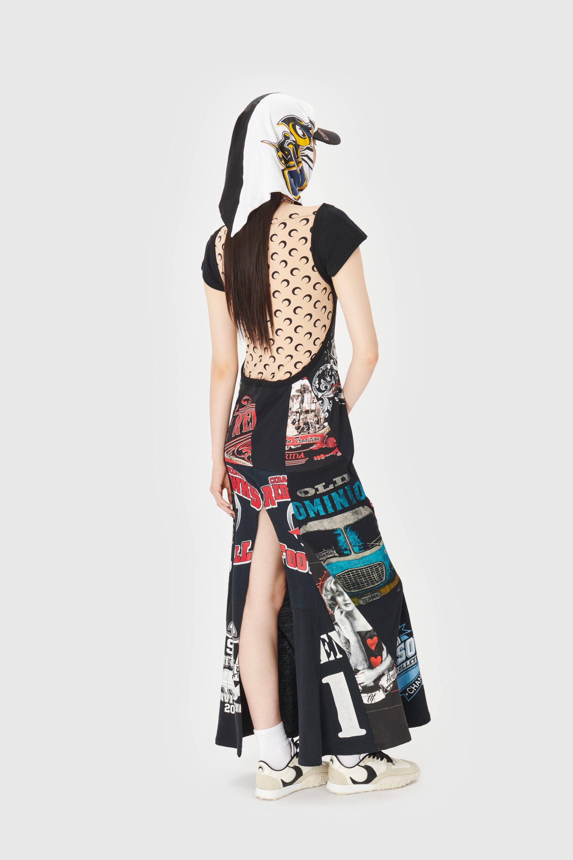Regenerated Graphic T-Shirt Maxi Dress - 2