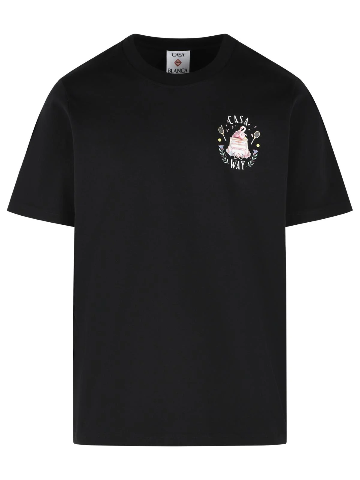 Casablanca CASAWAY Black Cotton T-shirt - 1