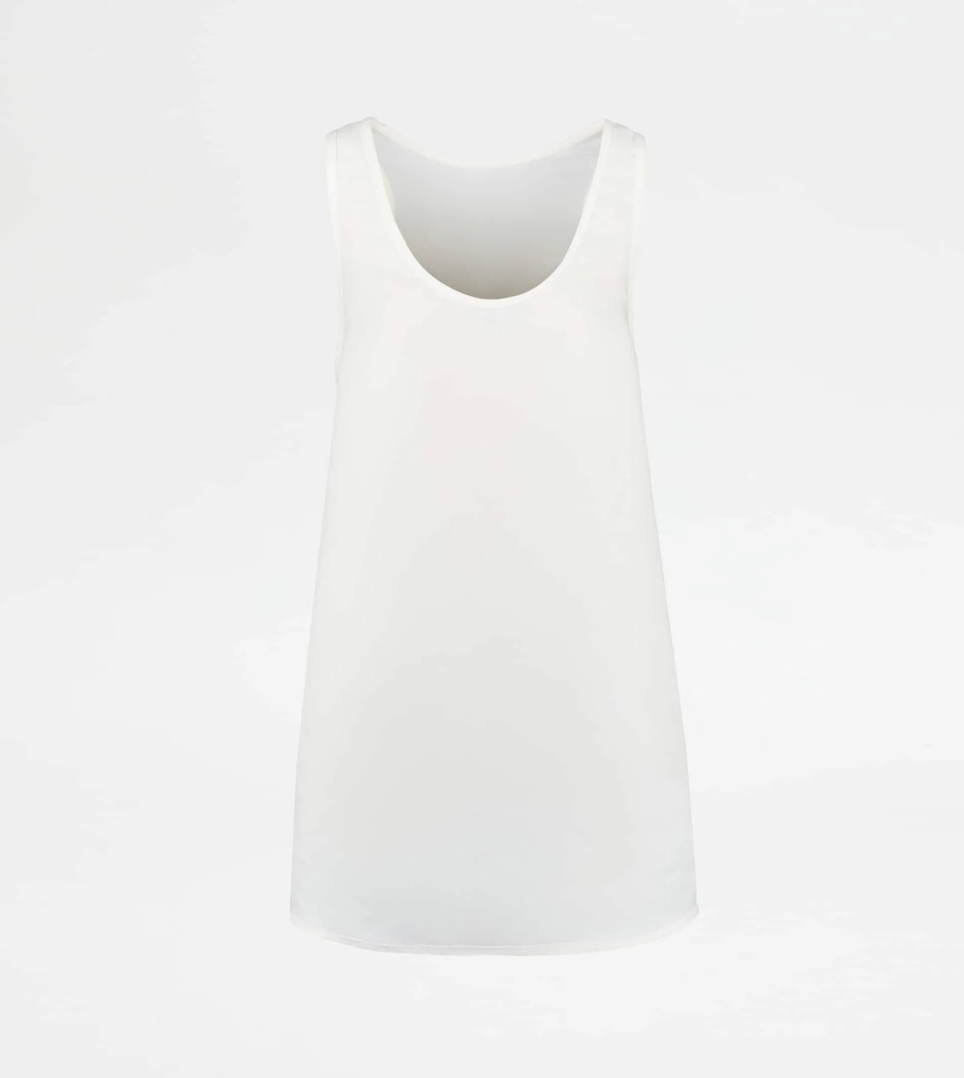MINI DRESS IN POPLIN - WHITE - 1