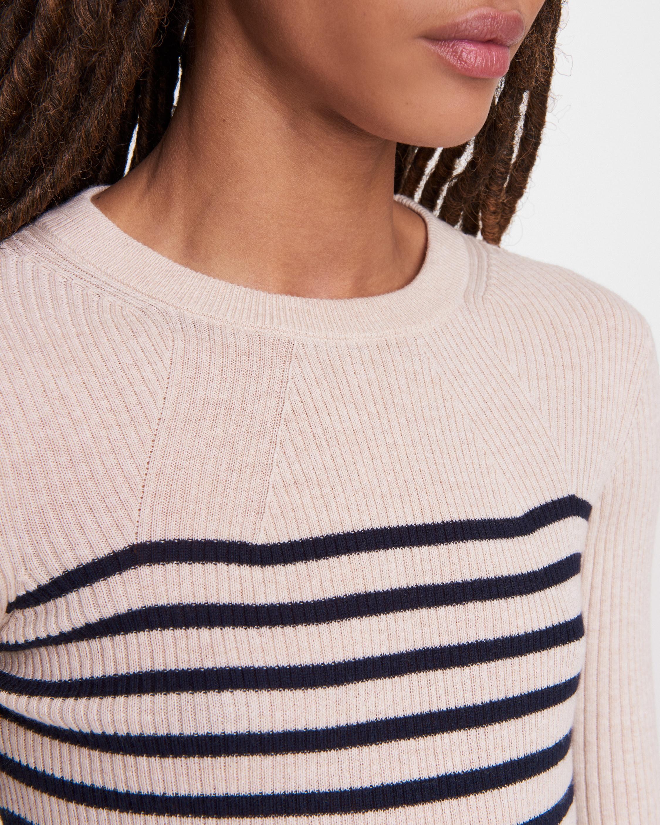 Kate Striped Cotton Cashmere Long Sleeve - 6