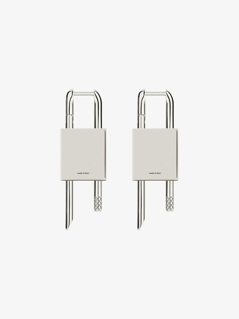 LOCK EARRINGS IN METAL 5