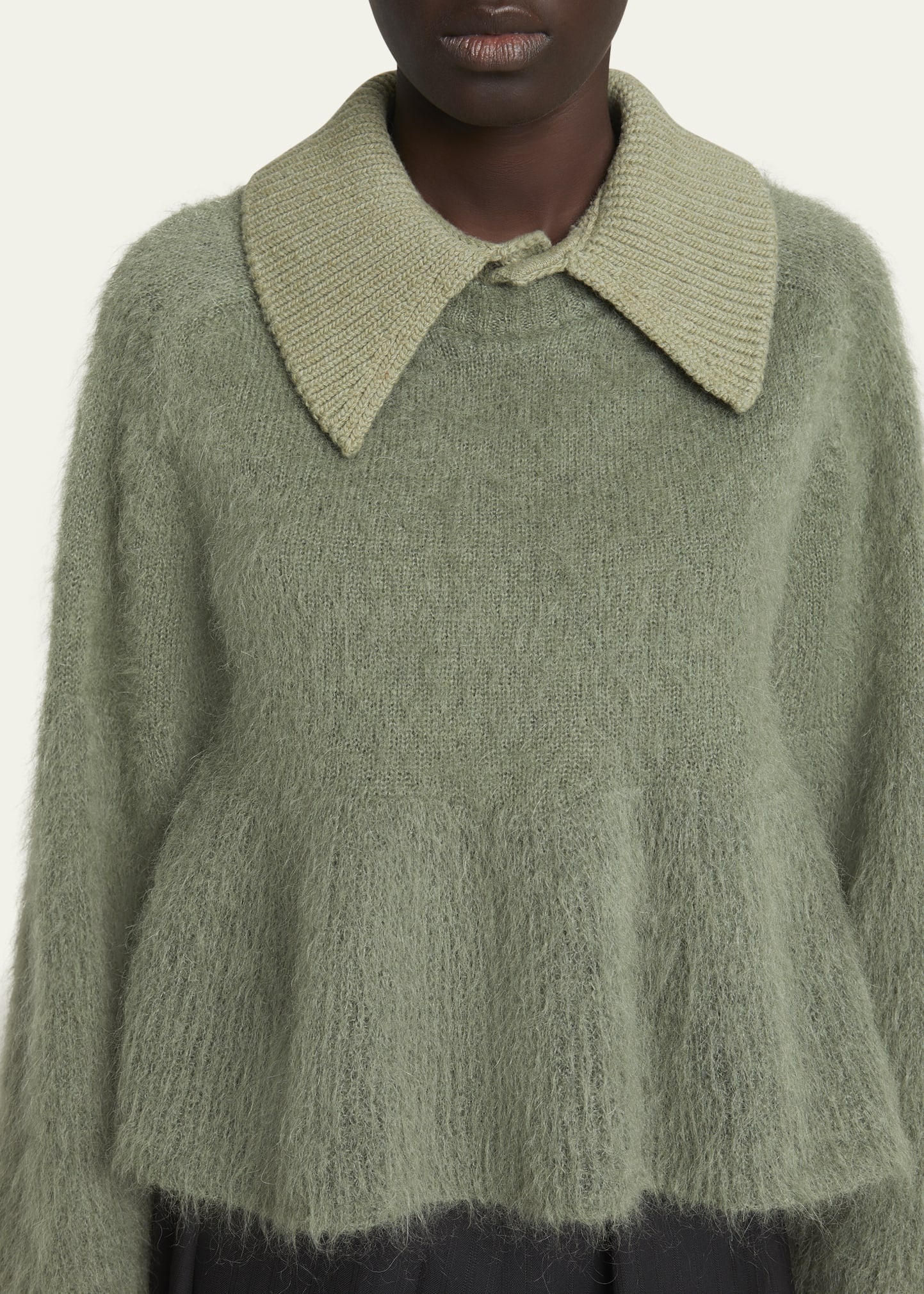 Wool-Blend Polo Sweater - 5