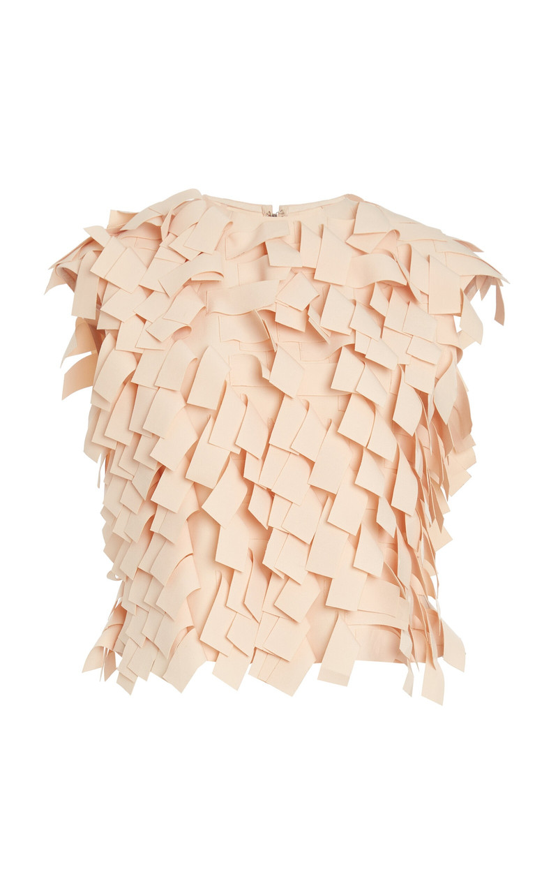 Open Back Top With Rectangle Detail (Metal Lip Fastening) nude 1
