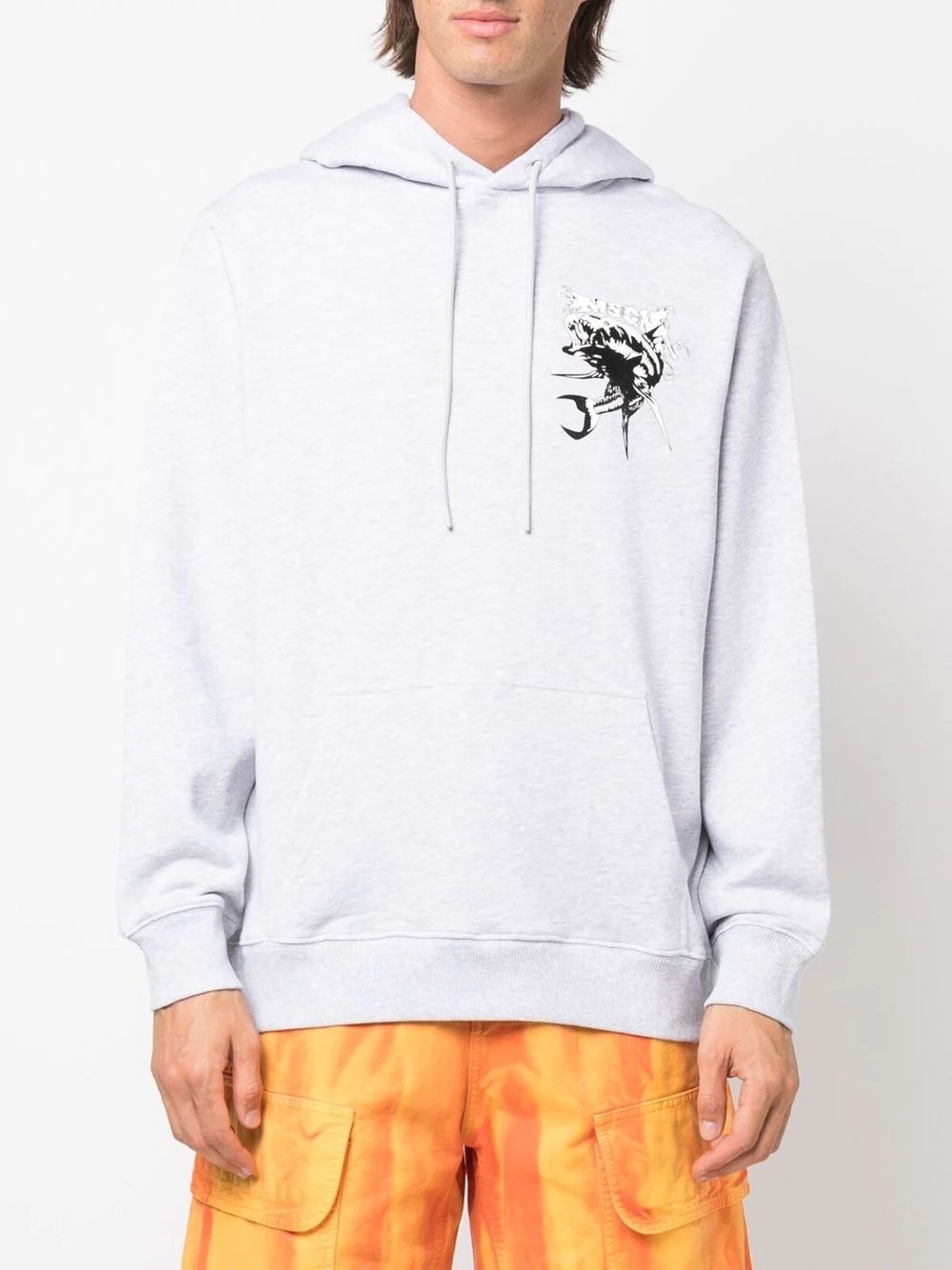 cotton graphic-print hoodie - 3