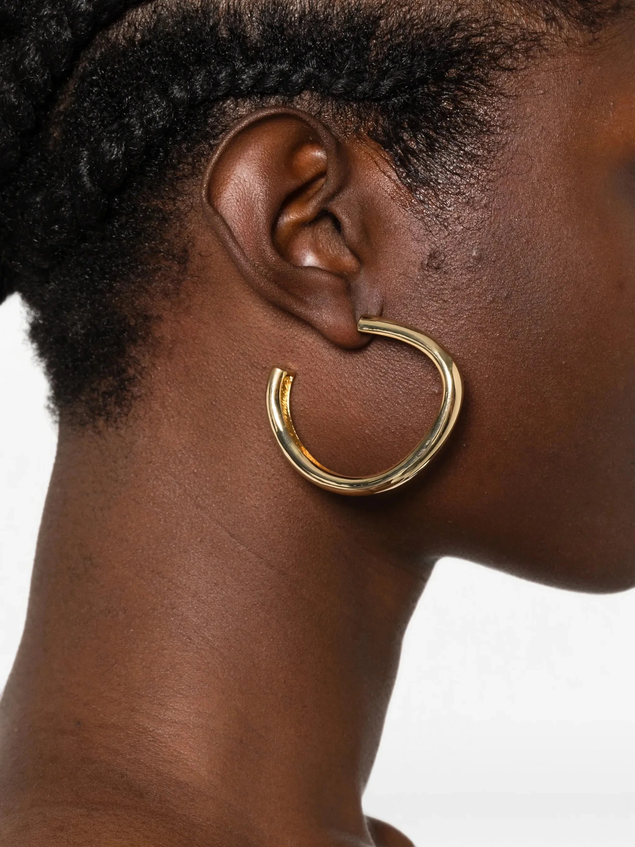 Joseph Bean XL Organic-shape Hoop Earrings - 1