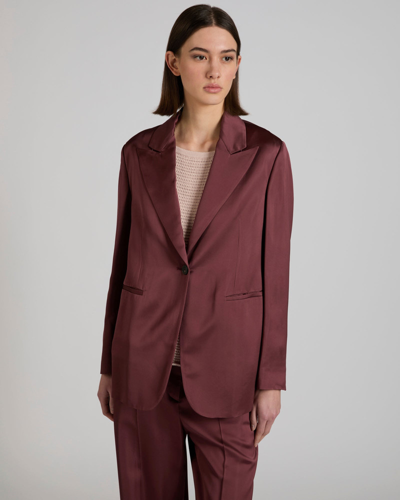 SLOWEAR Regular fit jacket in shiny satin outlook