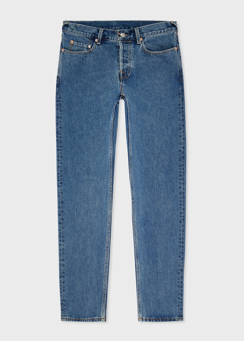 Slim-Fit Antique-Wash Jeans 1