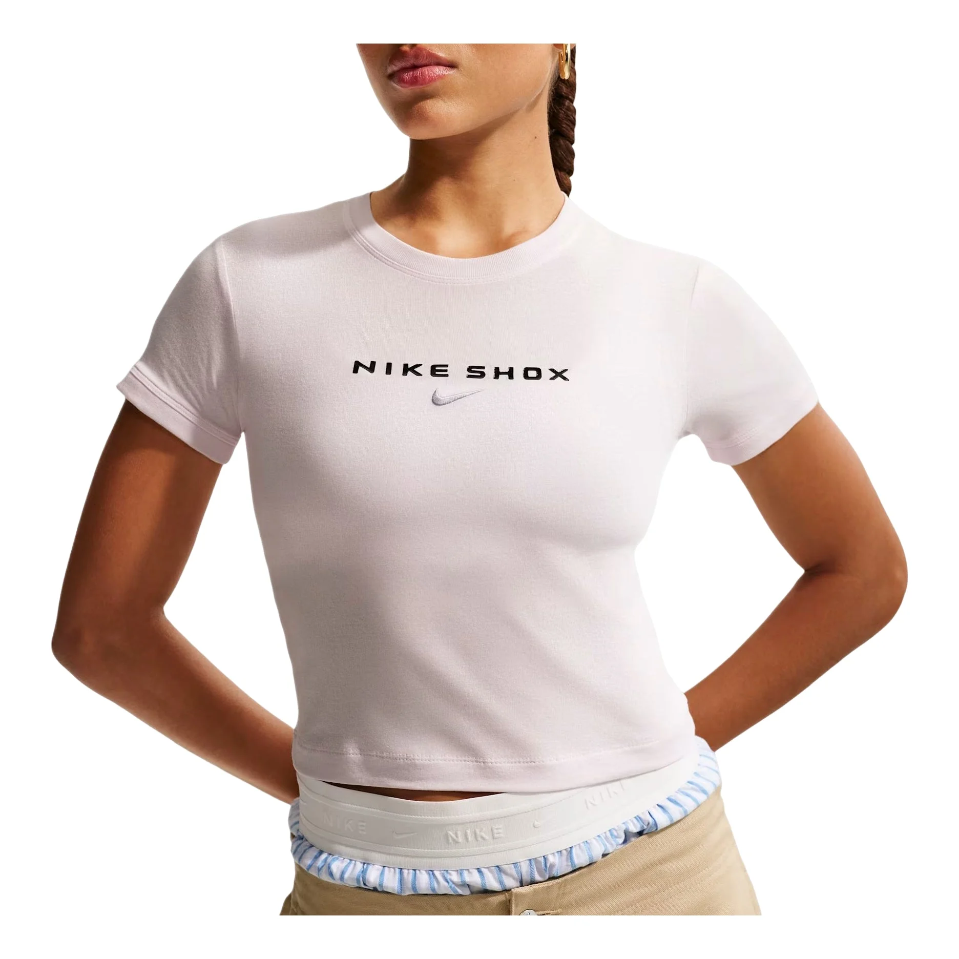 (WMNS) Nike Sportswear T-shirt 'Pearl Pink' IO8384-664 - 1