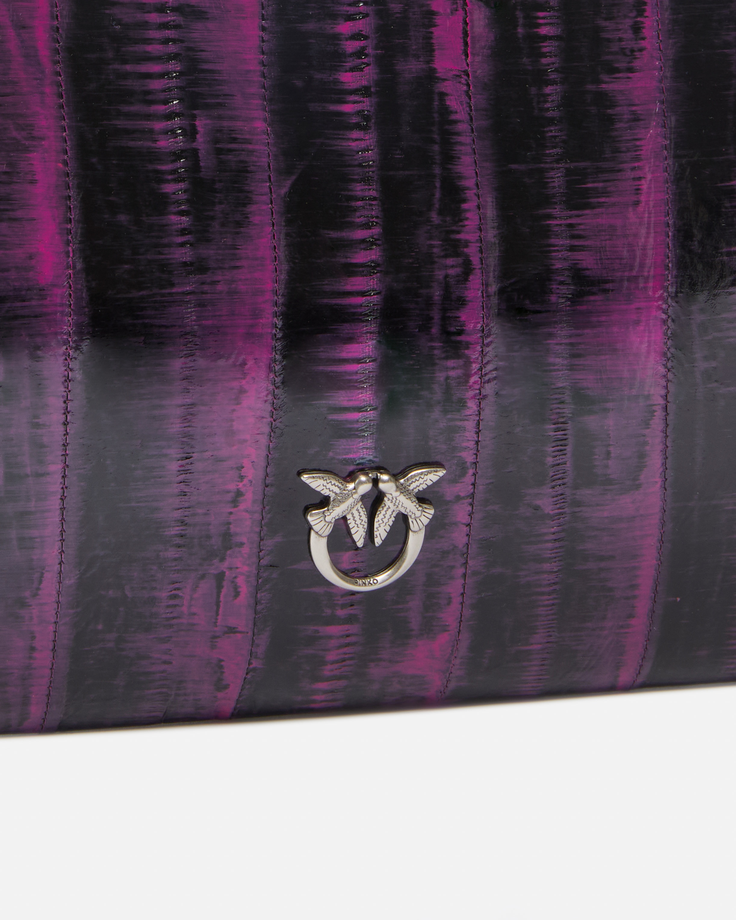 EEL LEATHER CROSSBODY CLUTCH PINKO GALLERIA. - 3