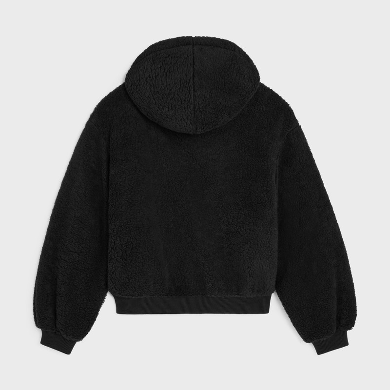 CELINE hooded jacket IN polar fleece outlook