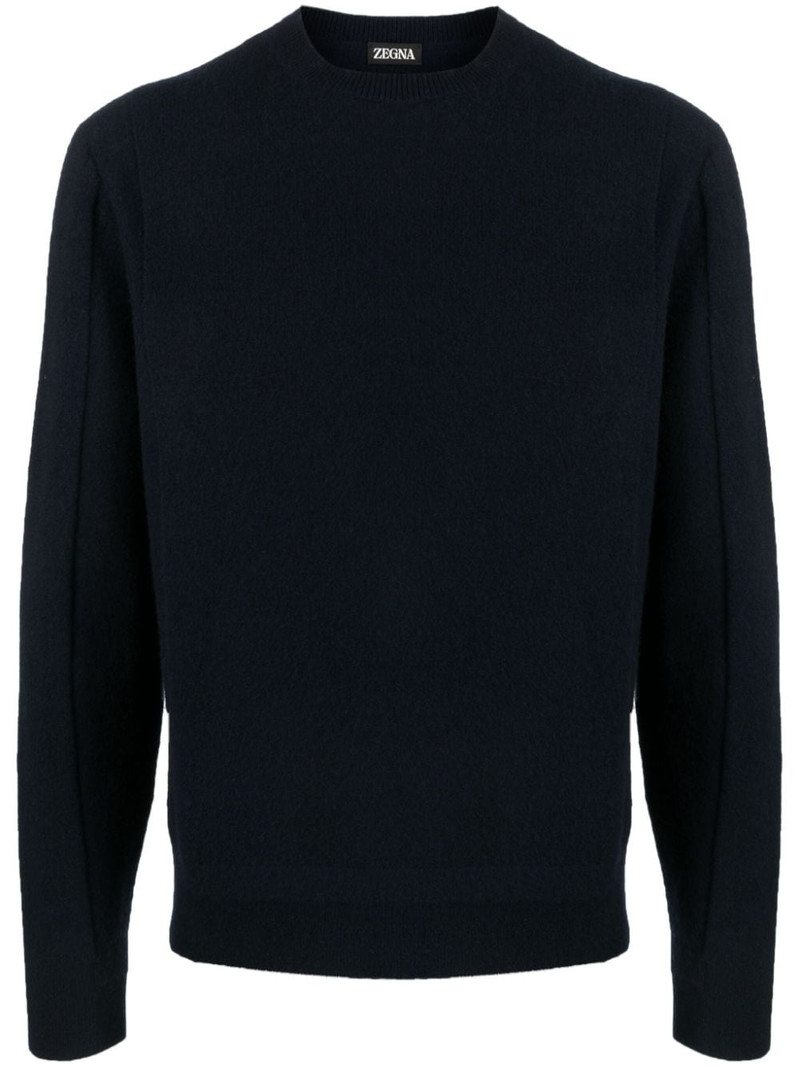 brushed wool jumper - 1