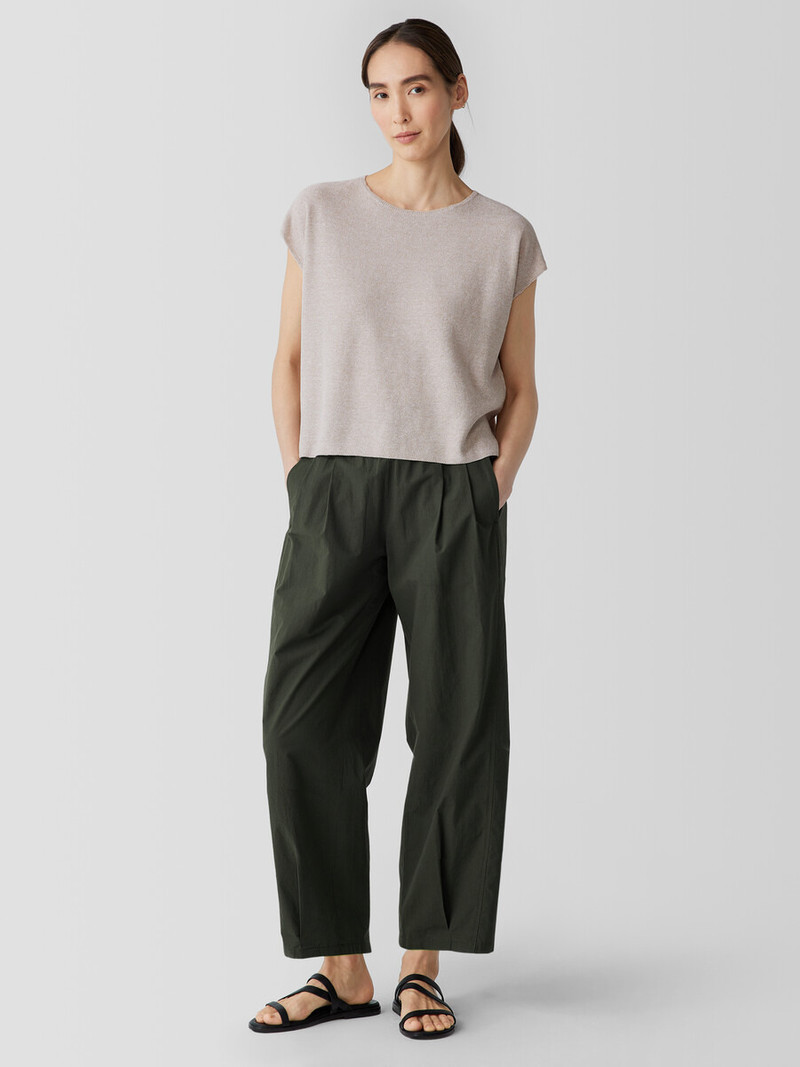 Organic Linen Cotton Square Top 3