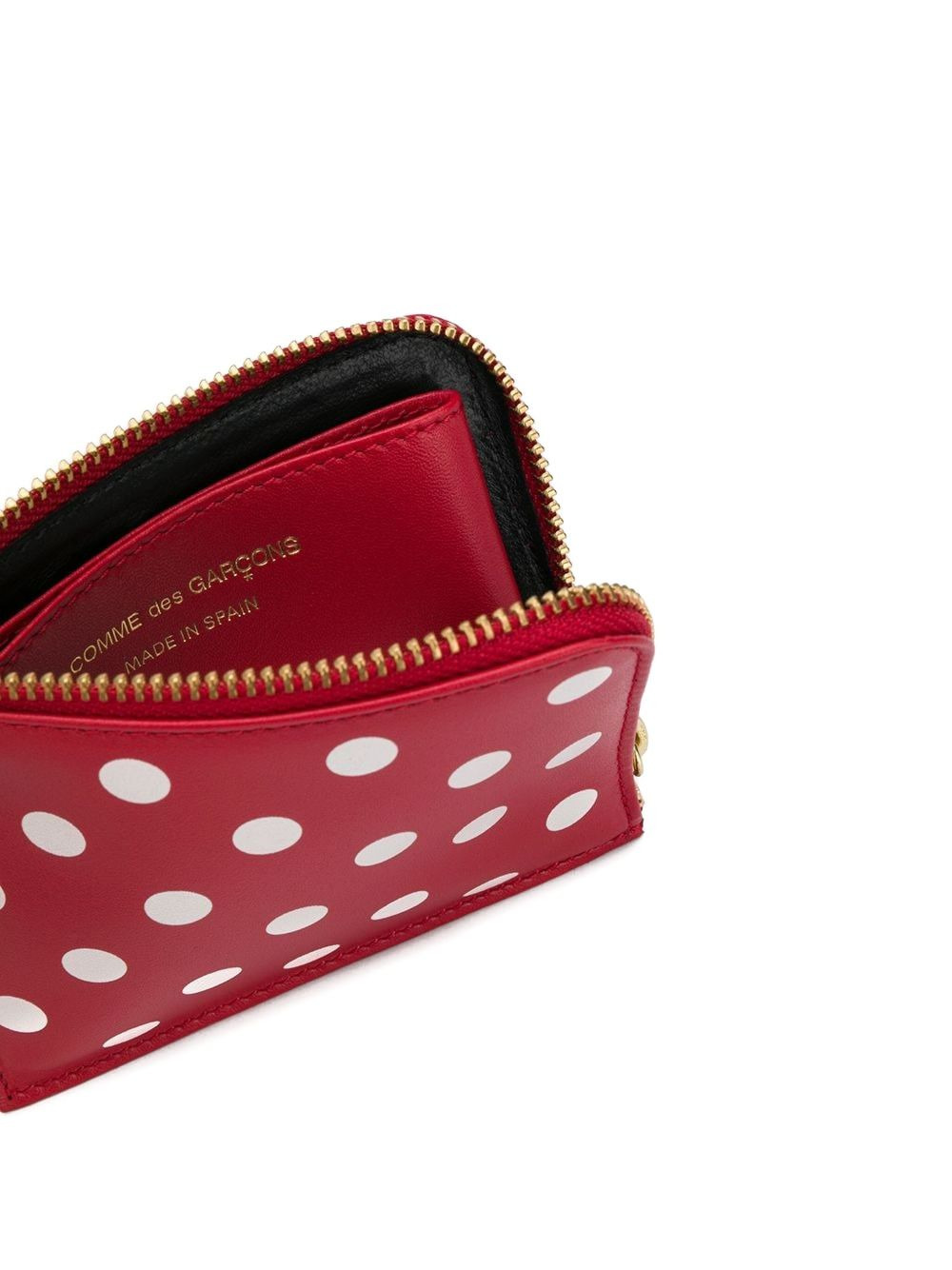 polka-dot L-zip wallet - 2