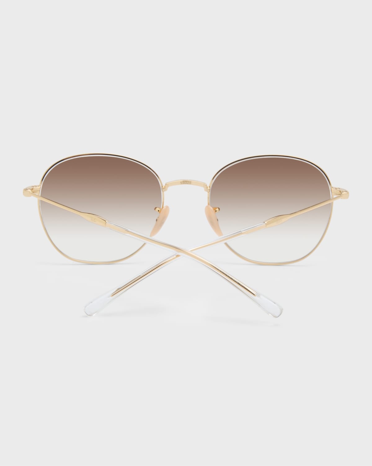 Gradient Metal Round Sunglasses, 55MM - 5