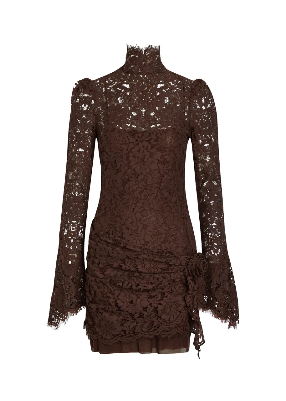 de la vali lace mini dress Bodita Mini Dress in White Cotton Lace