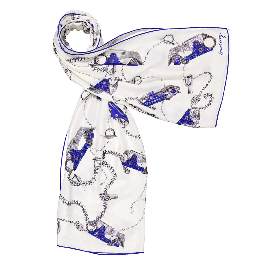 Burberry Knight Hardware Print Silk Scarf - 3