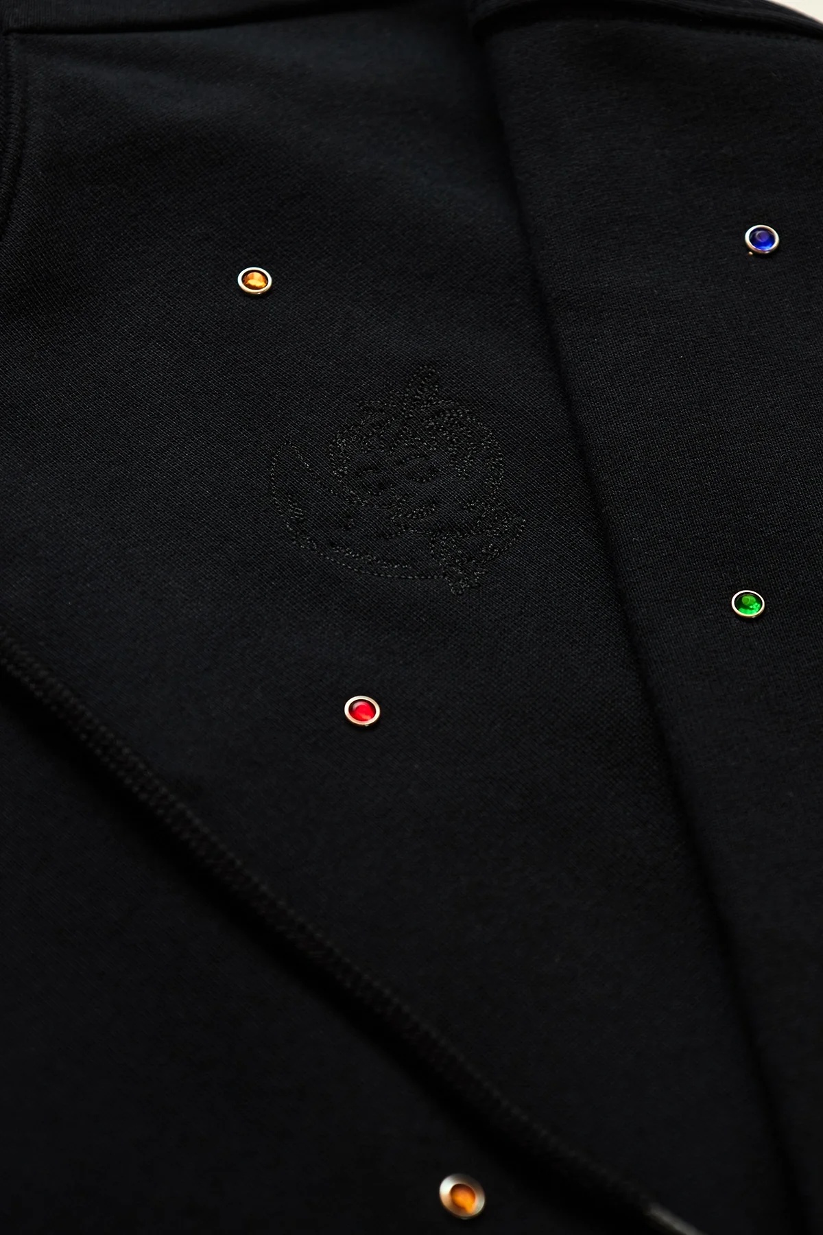 Sky High Farm Studded Hoodie Black - 3