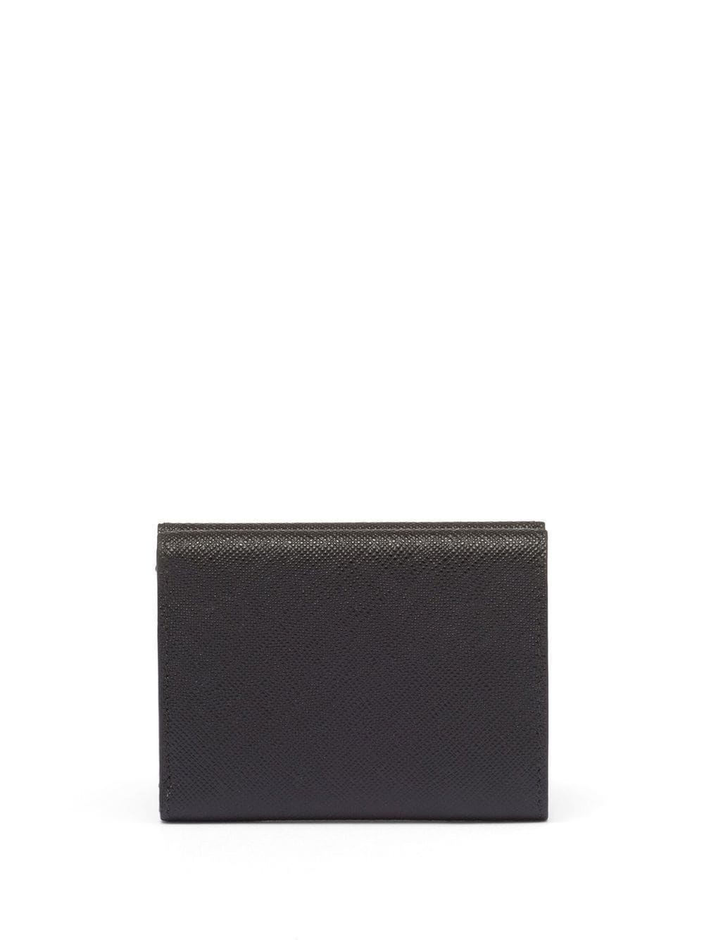 small logo-plaque leather wallet - 2