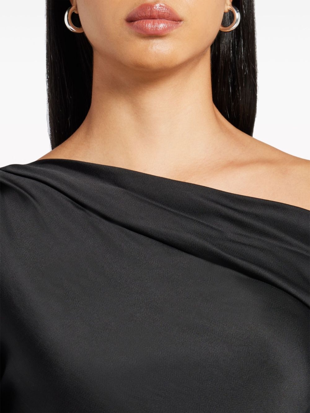 Alice cold-shoulder satin blouse - 5