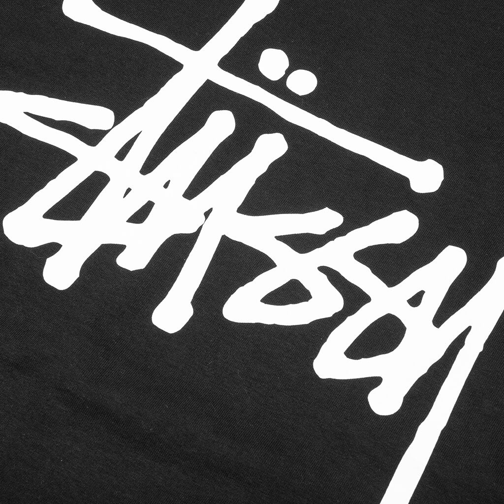 BASIC STUSSY L/S TEE - BLACK - 4