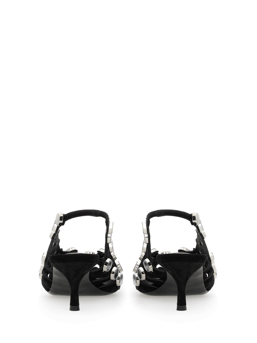 The Attico Women Slingback "Grid" - 3