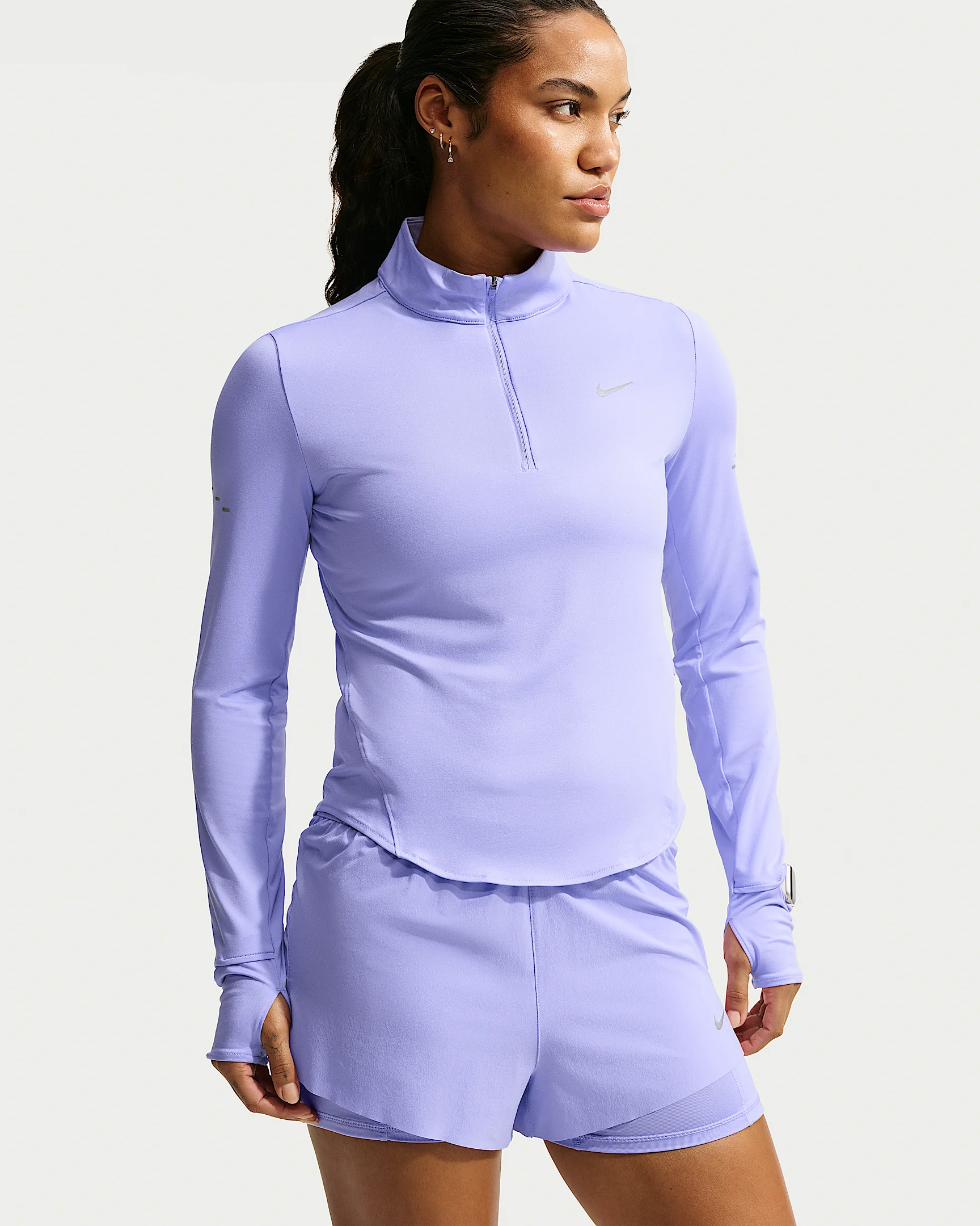 Nike Swift Women's Dri-FIT UV 1/4-Zip Running Top - 1