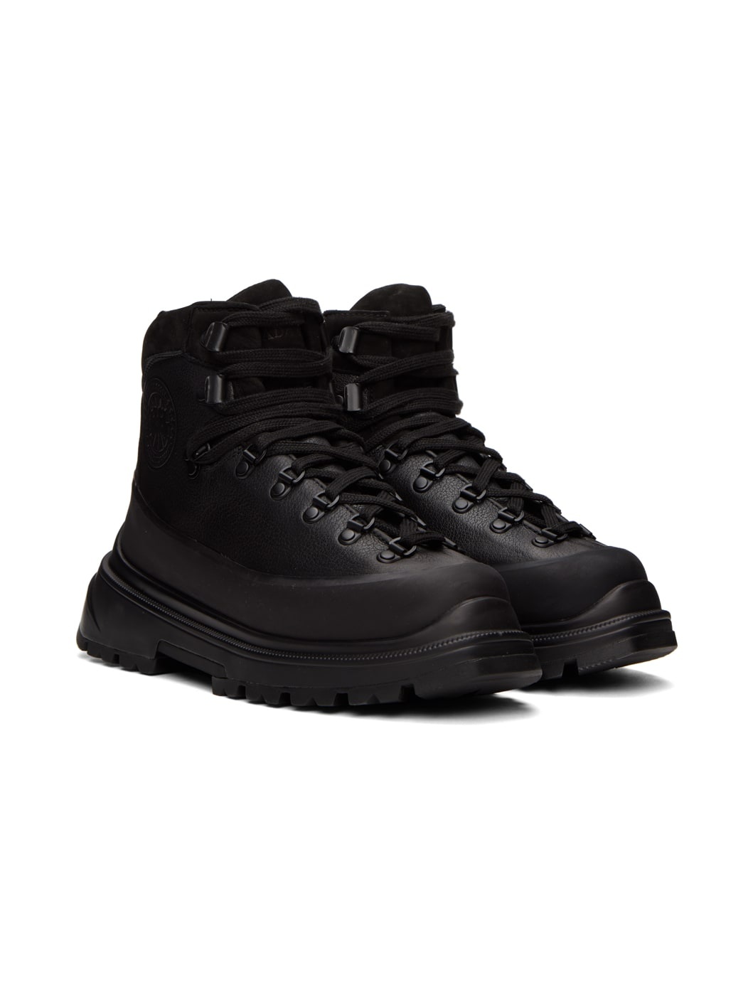 Black Journey Lace-Up Boots - 4