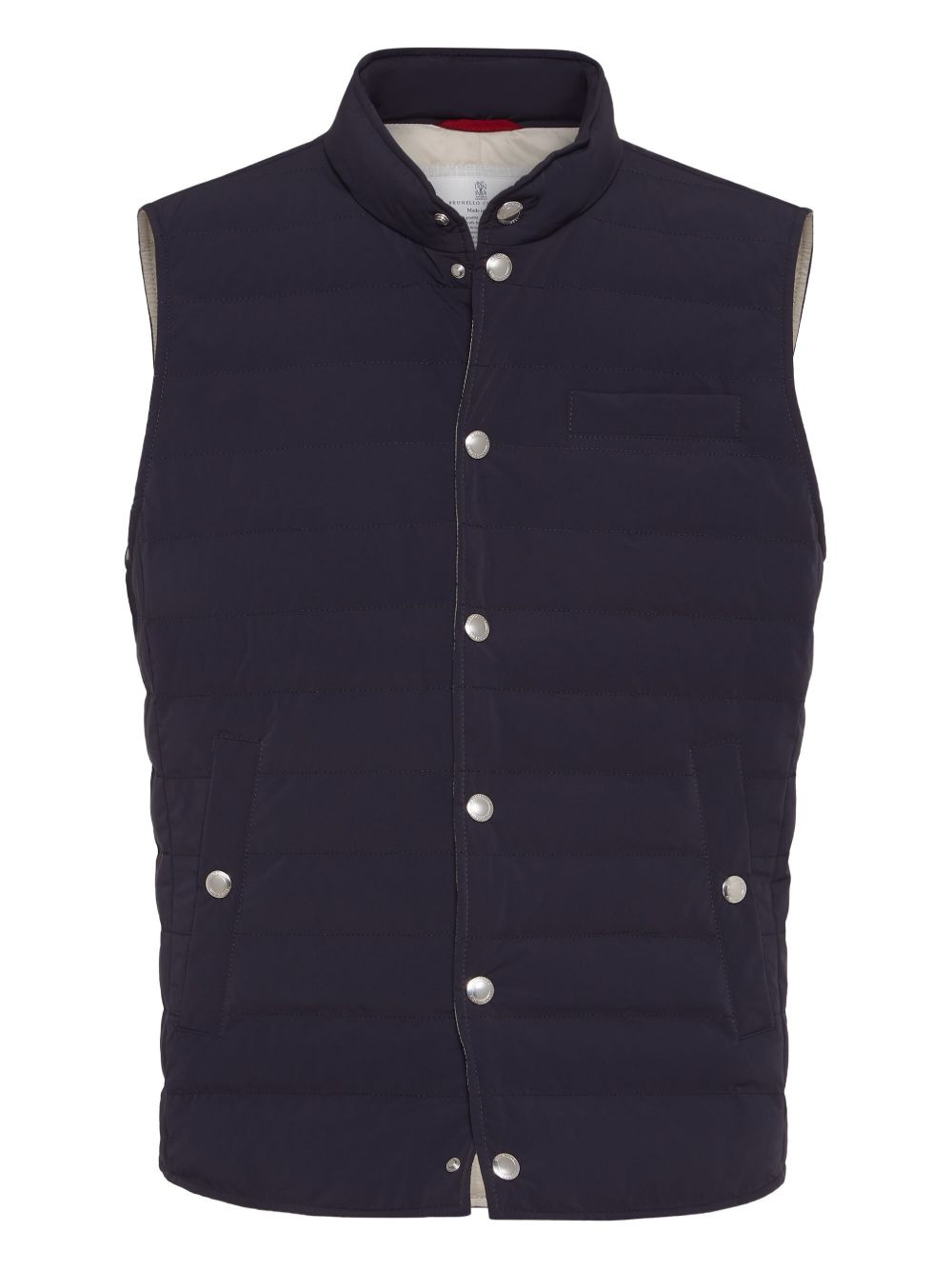 quilted snap-fastening gilet - 7