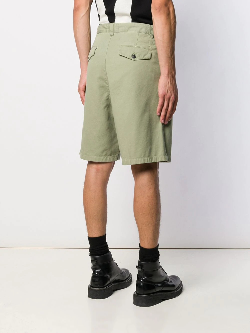 Pleated Bermuda Shorts - 4