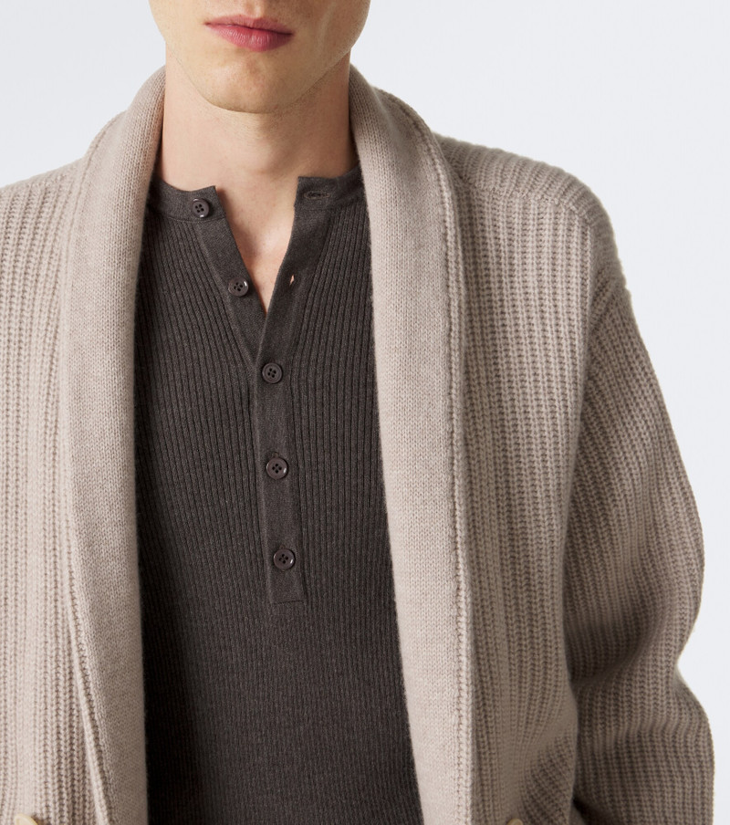 Falk cotton and cashmere Henley shirt 5