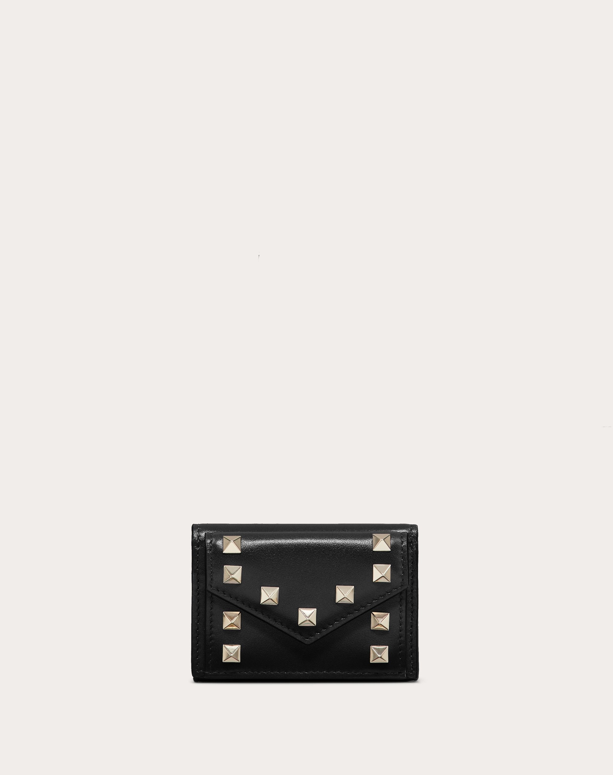 SMALL ROCKSTUD CALFSKIN WALLET - 1