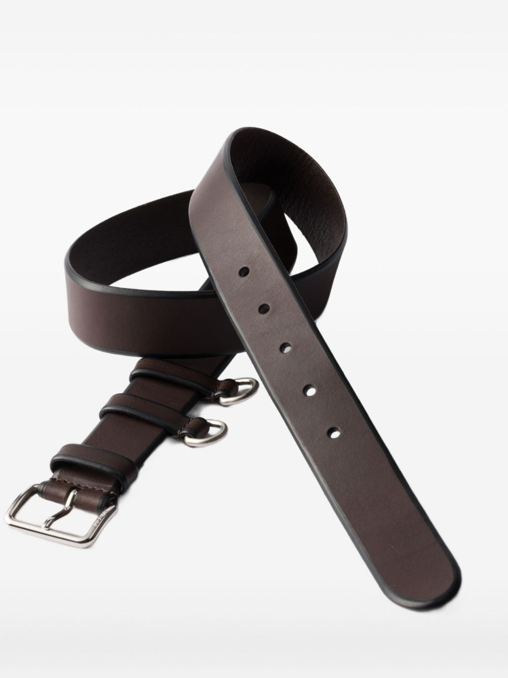leather buckle belt - 2